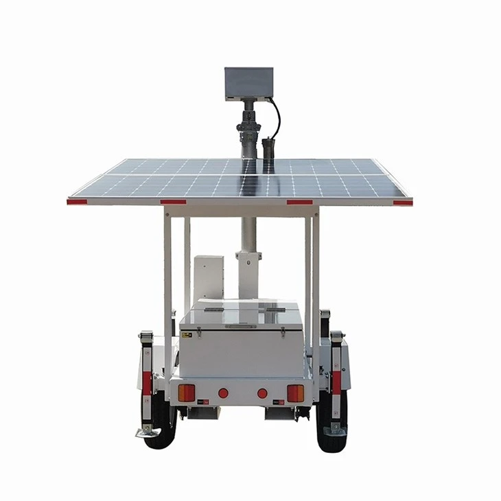 Solar Generator Trailer With Security Camera