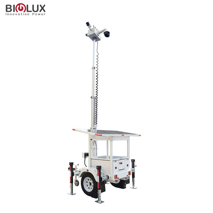 Solar Mobile Surveillance Trailer With Victron System