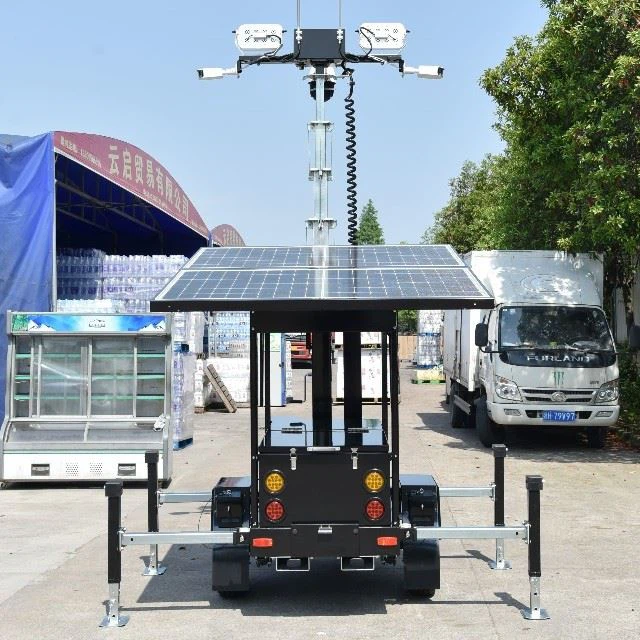 Solar Trailer With Camera & Light For Security And Protection